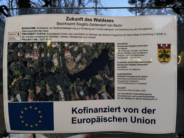 Es geht los mit der Entschlammung!